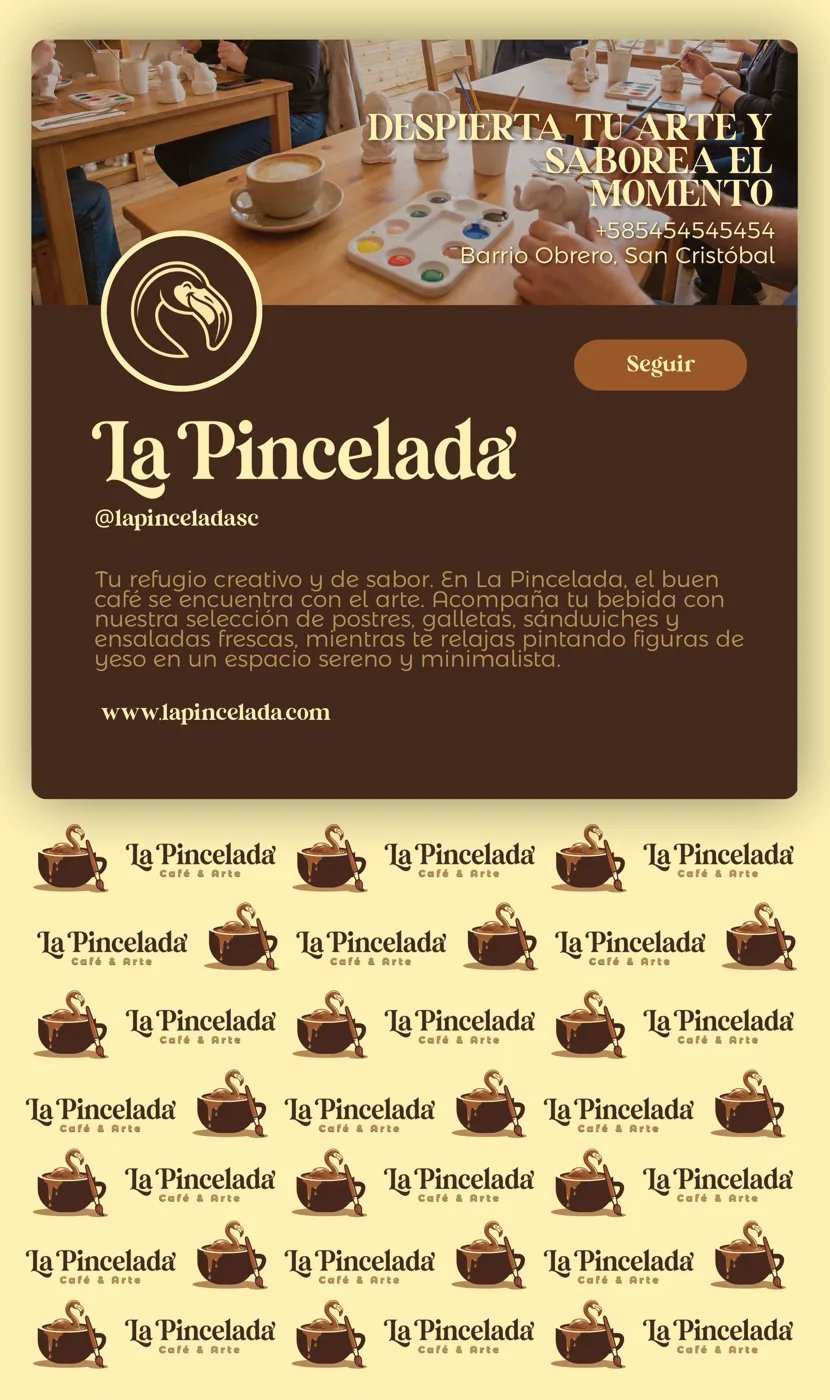 Construcción del isotipo y paleta de La Pincelada