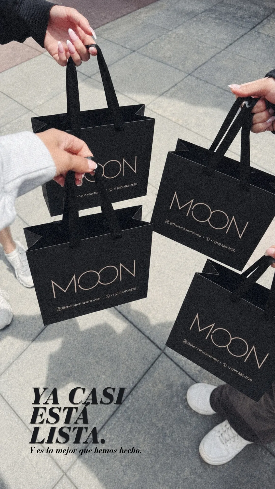 Historia con bolsas de THE MOON: Ya casi está lista